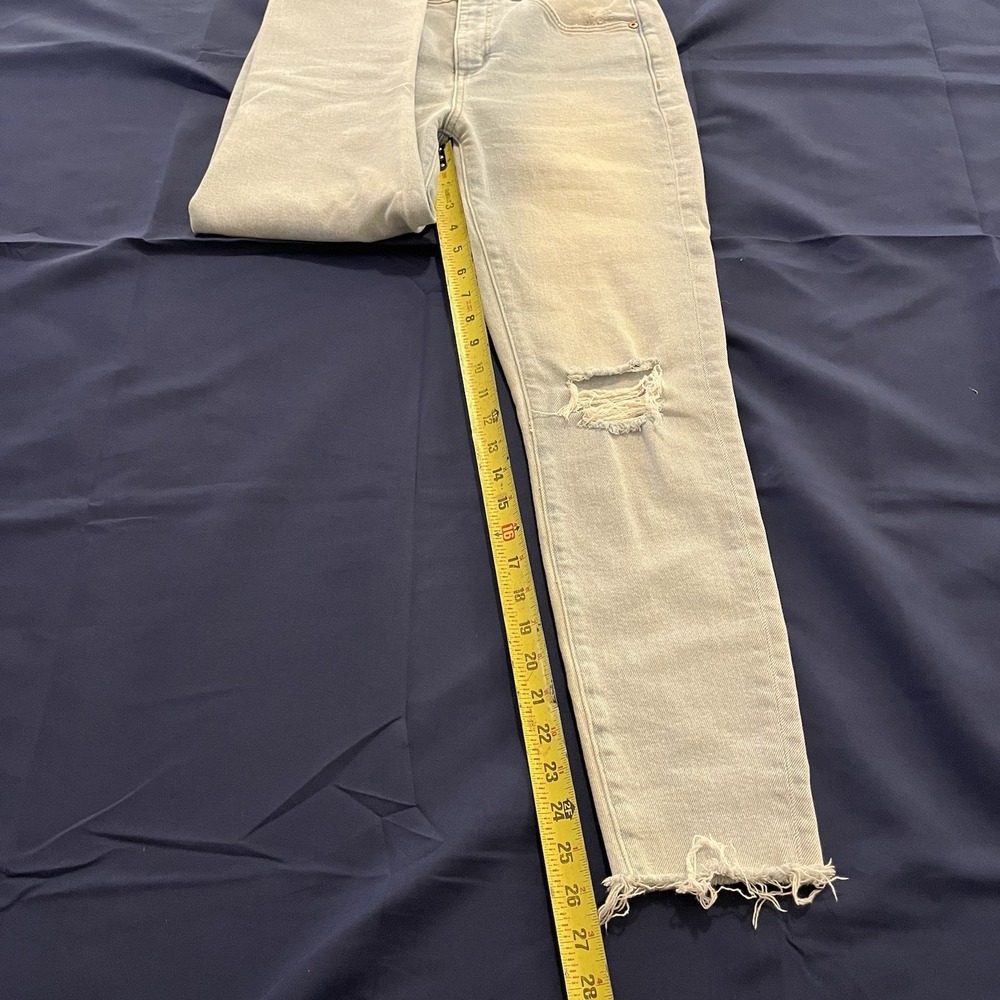 Loft Made and Loved Women's High Waist Skinny Ankle Light Wash‎ 27/4 Distressed - Picture 2 of 5